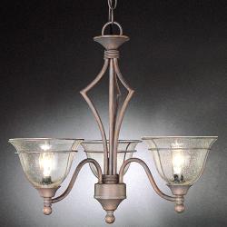 Copper Patina 3-light Chandelier