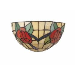 Cut Glass Floral Wall Sconce.