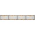 Neo Halogen 4-light Brass Bath Fixture