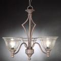 Copper Patina 3-light Chandelier