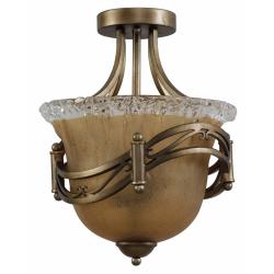 Donatelli Platinum Bronze Semi-flush Mount Light