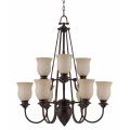 La Lanterna 9-light Dark Bronze Chandelier