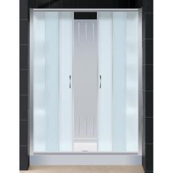 DreamLine 30x60-inch Frosted Glass Bathtub Replacement Shower Kit