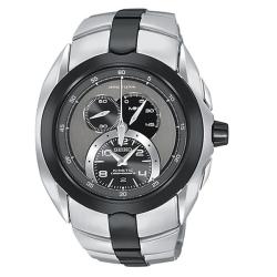 Seiko Men's Arctura Stainless Steel Kinetic Chronograph Watch