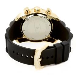 Swiss Legend Men's Commander Yellow Gold White Dial Chronograph Watch