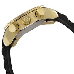 Swiss Legend Men's Commander Yellow Gold White Dial Chronograph Watch