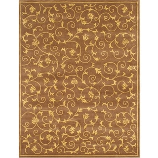 Hand-tufted Cazanova Vines Wool Rug (8' x 10')