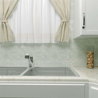 SomerTile 12x12-in Reflections Versailles Ming Glass/Stone Mosaic Tile (Pack of 10)