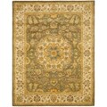 Handmade Heritage Taupe/ Ivory Wool Rug (8'3 x 11')