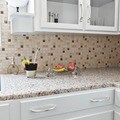 SomerTile 12x12-in Basilica 1-in Gloucester Glass/Stone Mosaic Tile (Pack of 10)