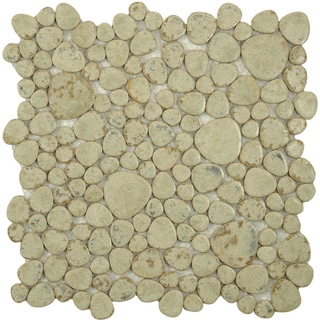 Find Cheap Price SomerTile 11x11-in Quarry Green Moss Porcelain Mosaic Tile (Pack of 10)
