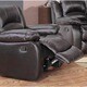ABBYSON LIVING Brownstone Premium Top-grain Leather Reclining Sofa, Loveseat and Chair