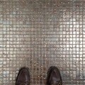 SomerTile 12x12-in Samoan 1-in Antique Copper Porcelain Mosaic Tile (Pack of 10)