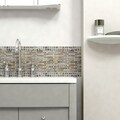 SomerTile 10.75x12.75-in Samoan Brick .5x3.5-in Noce Slate Porcelain Mosaic (Pack of 10)