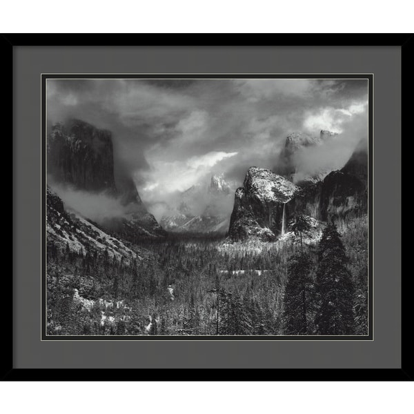 Ansel Adams 'Clearing Winter Storm' Framed Art Print - Overstock