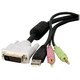 StarTech.com 6ft 4-in-1 USB Dual Link DVI-D KVM Switch Cable w/ Audio