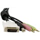 StarTech.com 6ft 4-in-1 USB Dual Link DVI-D KVM Switch Cable w/ Audio