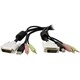 StarTech.com 6ft 4-in-1 USB Dual Link DVI-D KVM Switch Cable w/ Audio