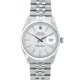 Pre-owned Rolex Datejust Men's White Gold Bezel Florentine Watch