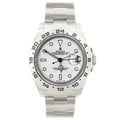 Pre-owned Rolex Explorer II Men's White Stainless Steel Watch