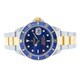 Pre-owned Rolex Submariner Men's Blue Two-tone Date Watch