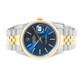 Pre-owned Rolex Datejust Men's Two-tone Blue Dial Watch