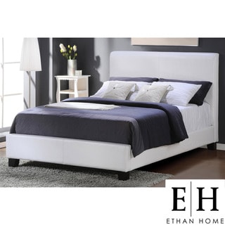 ETHAN HOME Tuscany Villa Queen-Sized White Upholstered Bed