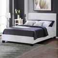 ETHAN HOME Tuscany Villa White Upholstered King-size Bed