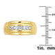 Simon Frank 1.01 ct. 14K Yellow Gold Overlay Men's Channel Set Cubic Zirconia Band In Size 9 (As Is Item)