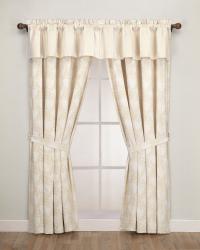 Petal Vine 84-inch Jacquard Window Treatment Set