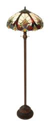 Victorian Floor Lamp with Bronze Base