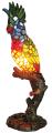 Tiffany-style Multicolor Parrot Accent Lamp