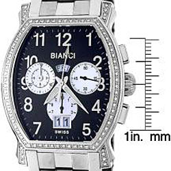 Roberto Bianci Men's 'Eleganza' Diamond-accent Chronograph Watch