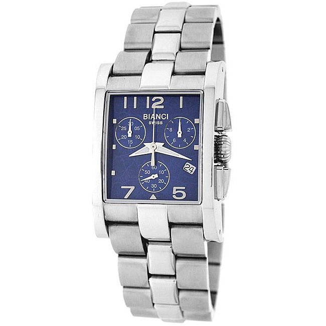 Roberto Bianci Men's Swiss Chronograph Watch with Blue Dial