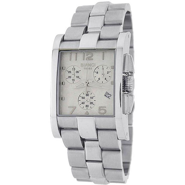 Roberto Bianci Men's Swiss Chronograph Watch with White Dial