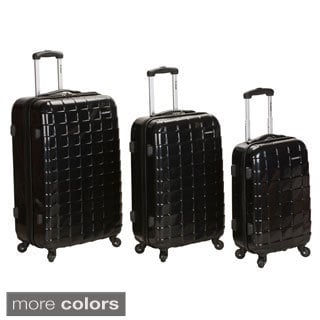 Rockland Elite Designer 3-piece Hardside Spinner Luggage Set