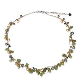 Pearl and Peridot 'Tropical Elite' Strand Necklace (Thailand)