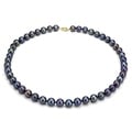 DaVonna 14k 6.5-7mm Black Freshwater Cultured Pearl Strand Necklace (16-36 inches)