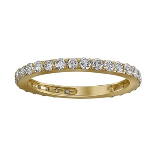 Beverly Hills Charm 14k Yellow Gold 1ct TDW Diamond Eternity Band