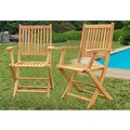 Terra Teak Dining Armchairs (Set of 2)