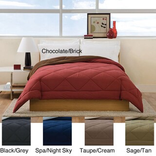 Villa Microfiber Reversible Down Alternative Cozy Comforter