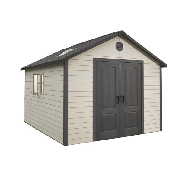 Lifetime Outdoor Storage Shed (11' x 13.5') - 12600937 - Overstock.com 