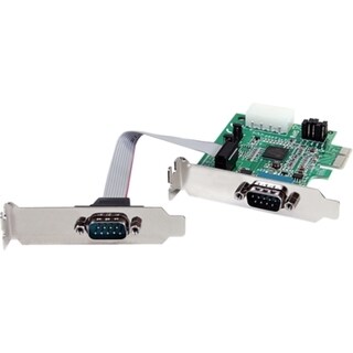 StarTech.com 2 Port Low Profile Native RS232 PCI Express Serial Card 