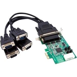 StarTech.com 4 Port Low Profile Native RS232 PCI Express Serial Card 