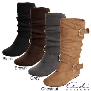 Glaze by Adi Women's Faux Suede Slouchy Boot