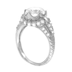 Tressa Sterling Silver Round-cut CZ Ring