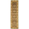 Lyndhurst Collection Floral Motif Greyish Blue/ Ivory Runner (2'3 x 6')