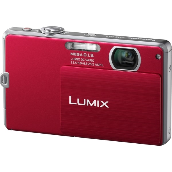 Panasonic Lumix DMC-FP3 14.1 Megapixel Compact Camera - Red