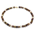 DaVonna 14k Gold Champange FW Pearl 24-inch Necklace (6.5-7 mm)