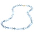DaVonna 14k 7.5-8mm Bule Freshwater Cultured Pearl Strand Necklace (16-36 inches)